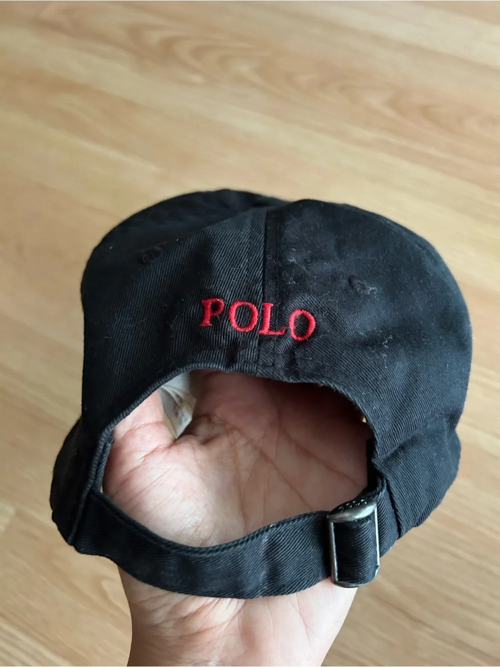 Polo Ralph Lauren Black Red Logo Classic Cap OS